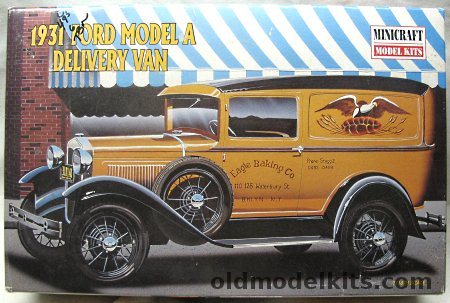 Minicraft 1/16 1931 Ford Model A Deluxe Van - (Ex-Entex / Bandai), 11214 plastic model kit